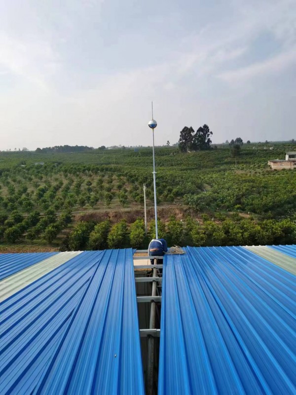 钢结构厂房避雷针安装